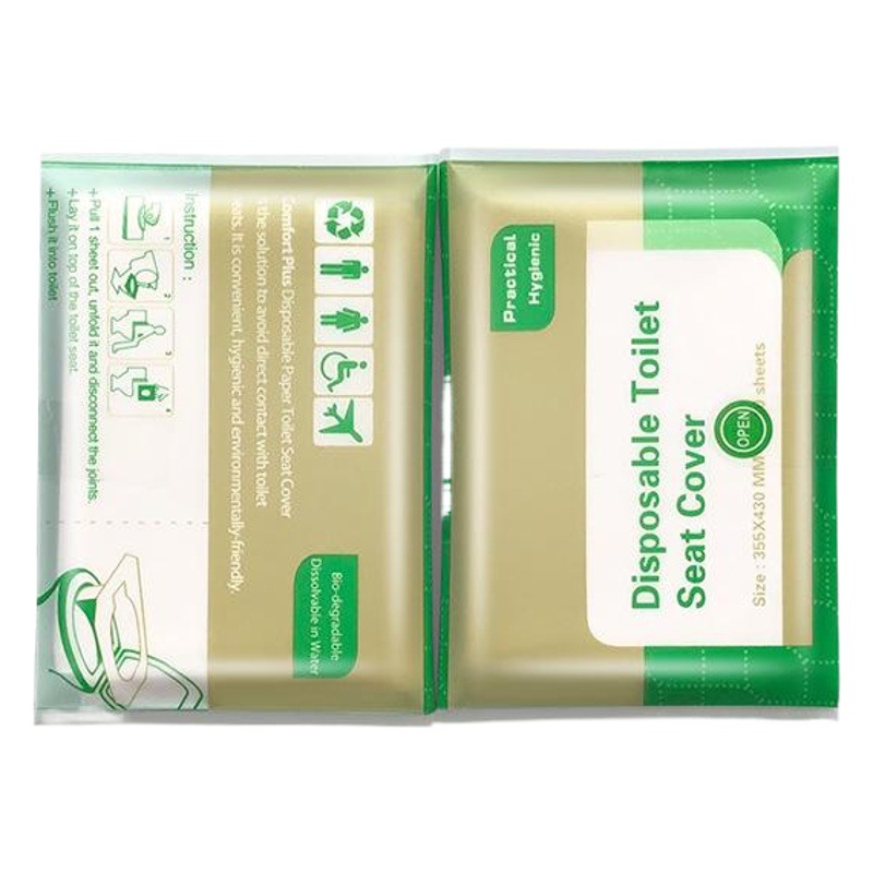 Cross-border neutral packaging soluble water English version of the ten-piece disposable toilet seat paper spot wholesale