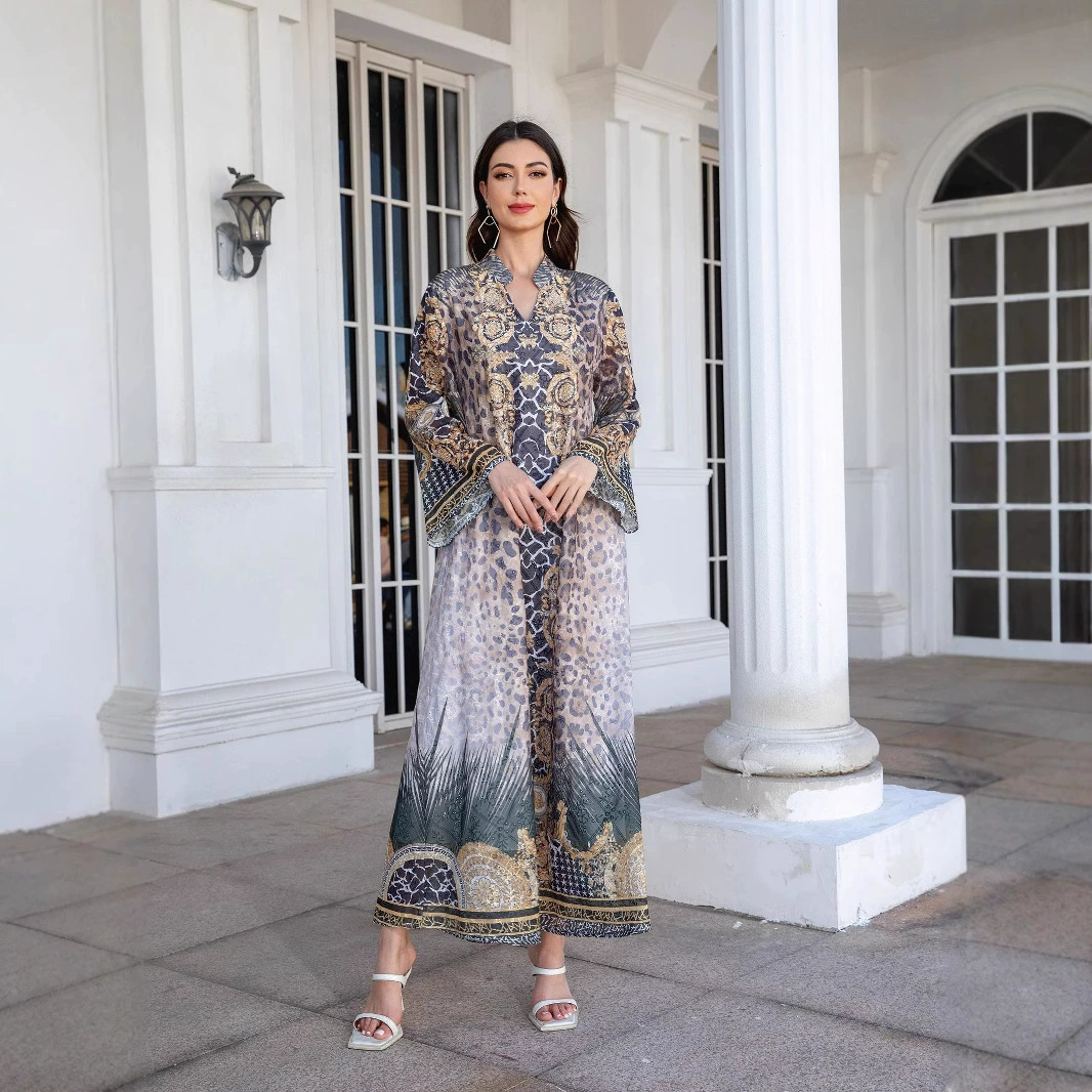 Хит продаж, трансграничный Ближневосточный мусульманский халат, шифоновый горячий бриллиант, Саудовская Аравия, Абая, длинная юбка Абая