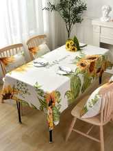 田园风美式桌布餐桌椅套罩套装椅垫棉麻防水长方形家用桌布茶几布