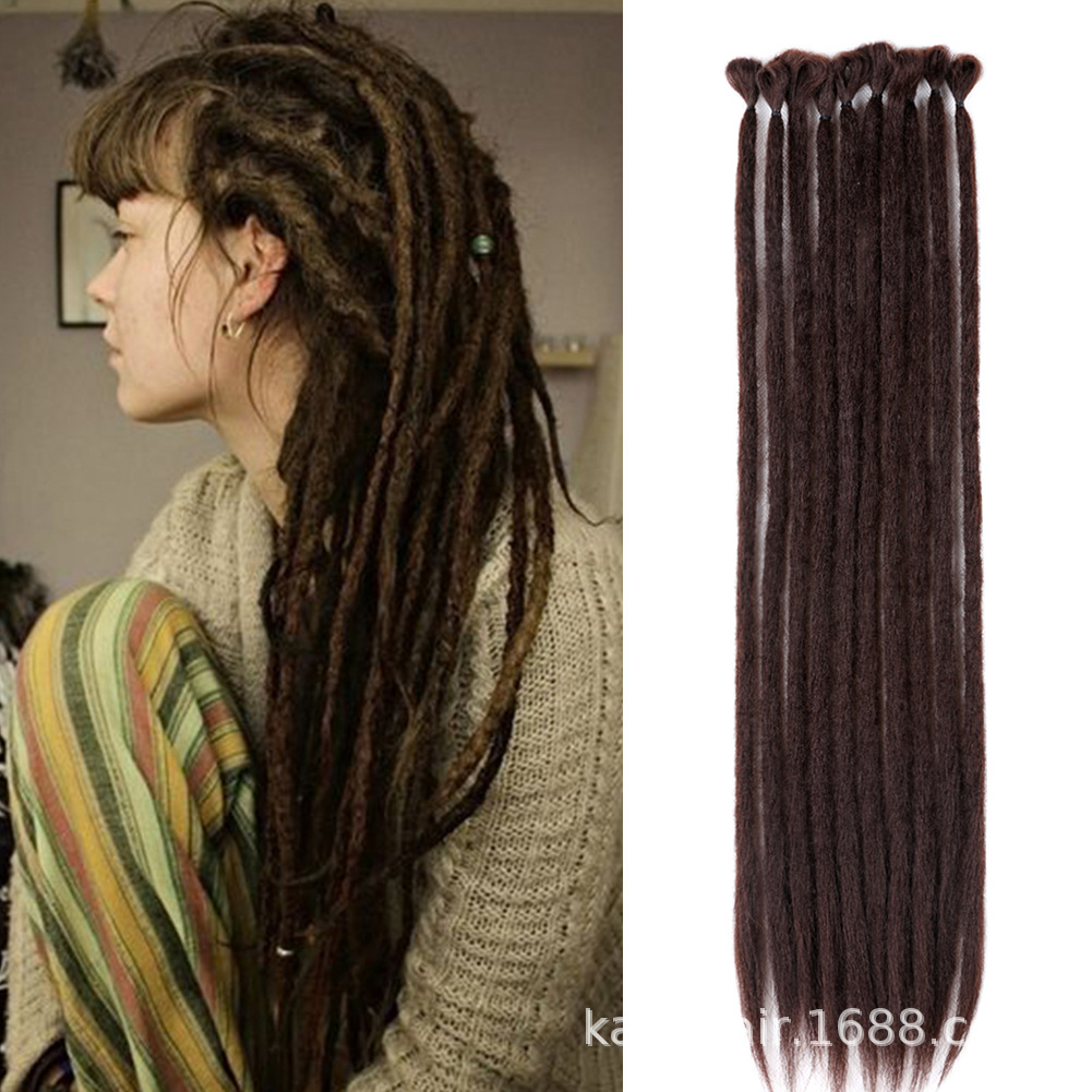 22 pulgadas trenzadas pelucas trenzadas africanas trenzadas dreadlock trenzas