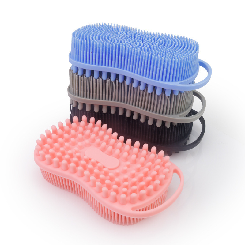 Amazon Silicone Bath Brush with Handle for Dry and Wet Use, Cleaning and Massage Bath Brush, Silicone Scrubber with Loop Handle Amazon Silicone Bath Brush with Handle for Dry and Wet Use, Cleaning and Massage Bath Brush, Silicone Scrubber with Loop Handle