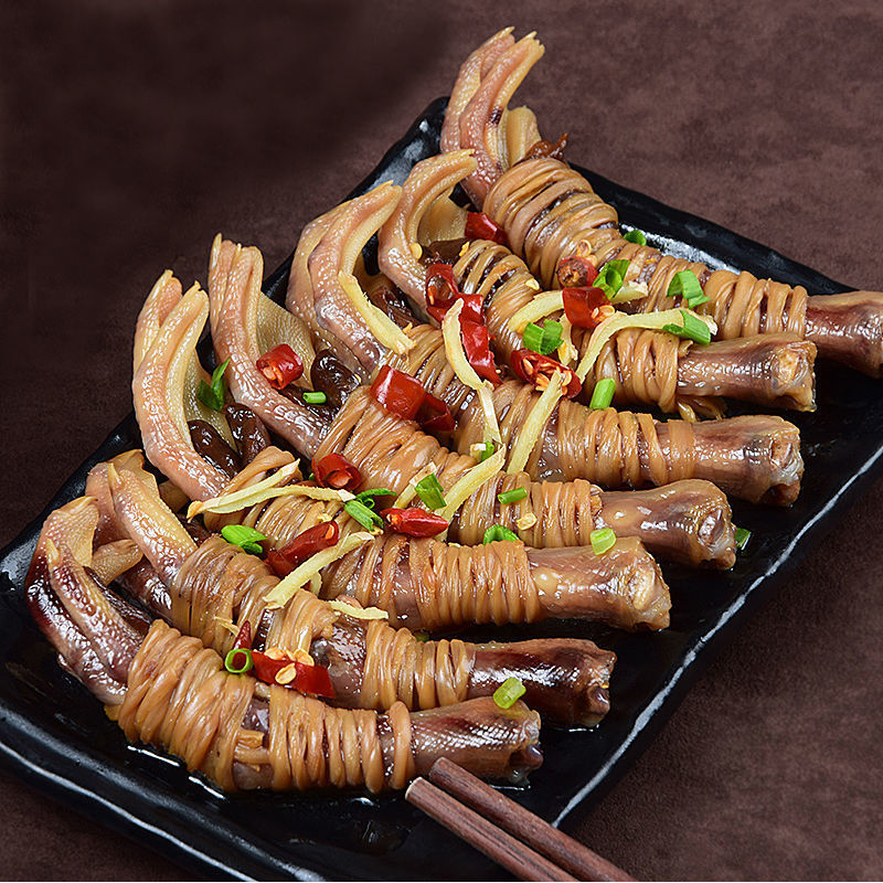 wholesale Anhui specialty Sausages spicy Duck foot package Laya Duck claw delicious food Big Special purchases for the Spring Festival Air drying bulk