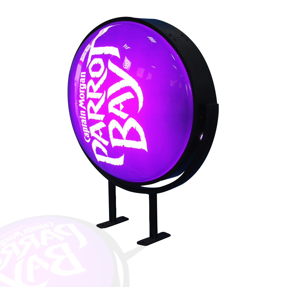 Custom Circular Round Rotating Advertising Led Light Box