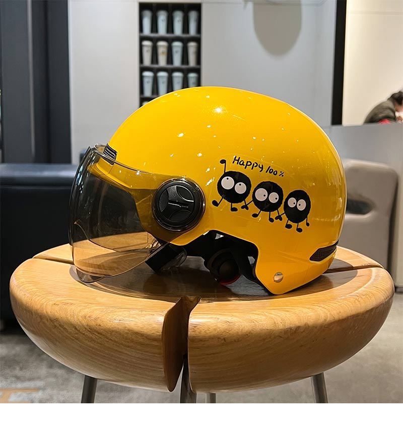 3C Certified Electric Vehicle Helmet - Universal Lightweight Motorcycle Half Helmet