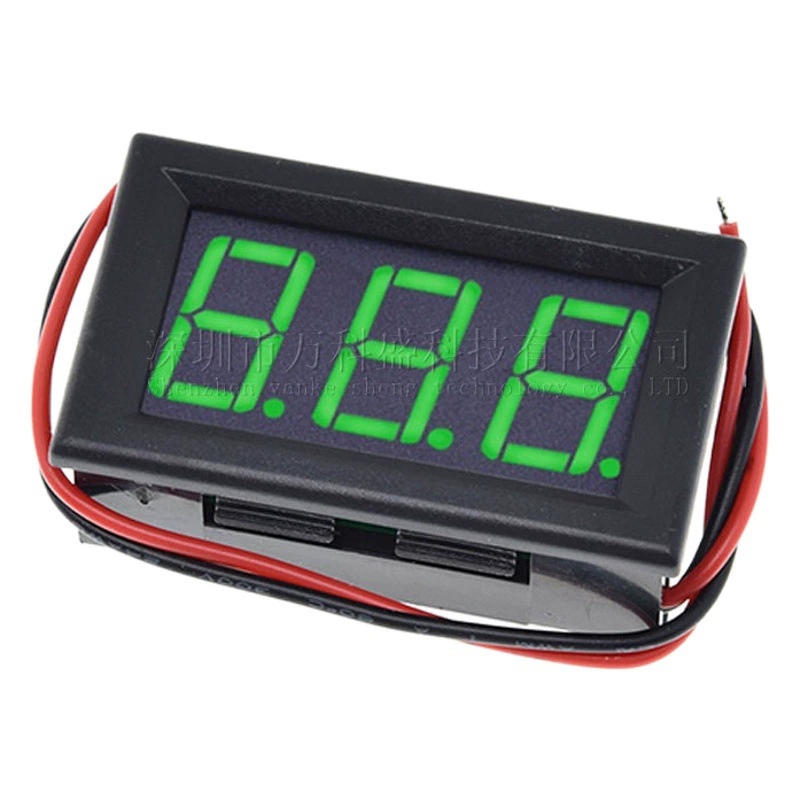 Vanke Sheng 0,36-дюймовый двухпроводной вольтметр с корпусом 4V-30V DC цифровой дисплей метр Цифровой вольтметр