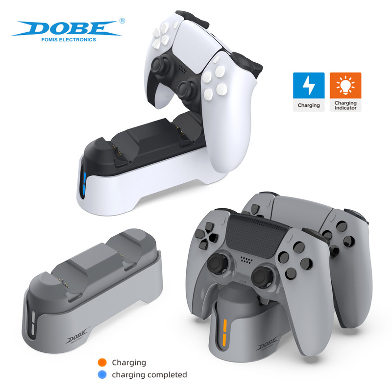 PS5 elite handle double seat charger P5 with LED display light double handle charging seat P5 handle contact charger
