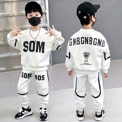Boys' tornado suit  spring and autumn new children's handsome sweatshirt two-piece set for small and medium-sized children's sportswear