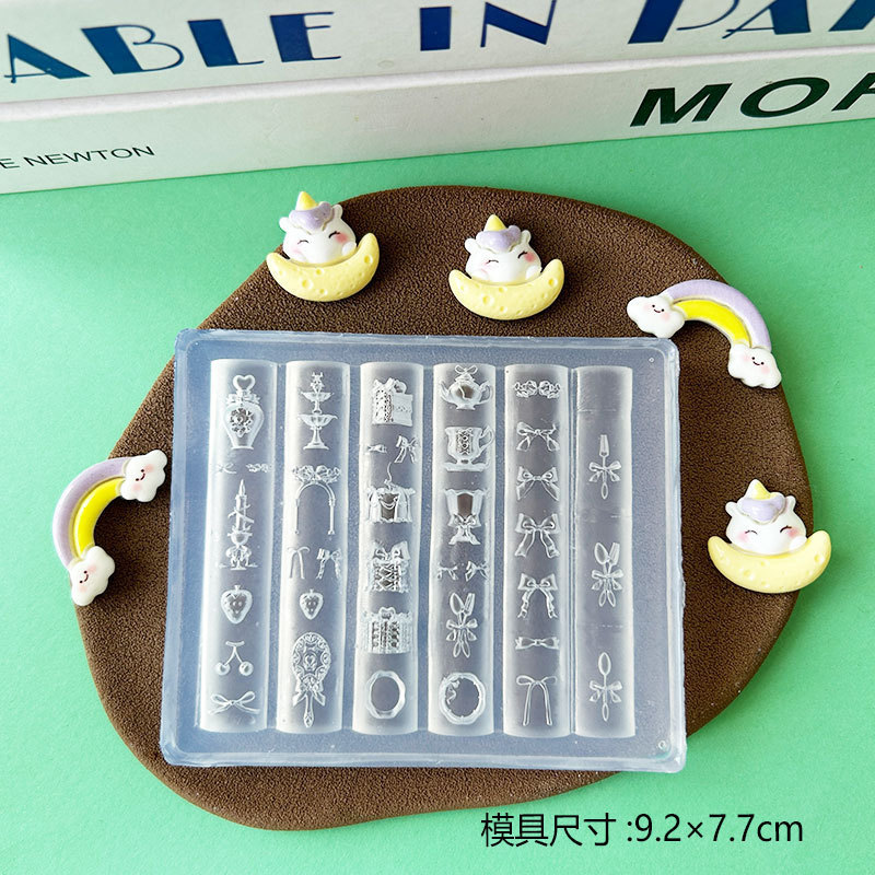 さまざまな蝶の形のネイルアート装飾シリコンモールド高透明接着剤 UV 接着剤モールド交換モデル|undefined