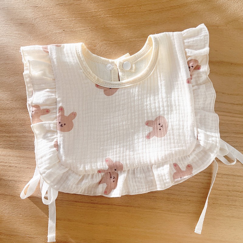 Babecera de algodón para bebés y bebés, toalla de saliva impermeable, toalla de almohadilla de leche anti-vomitación, bolsillo de comida, otoño y invierno