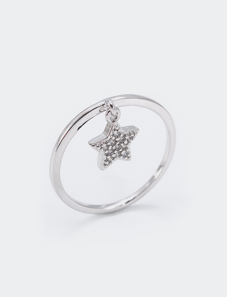 Anillo De Cobre De La Luna De La Estrella De La Moda Al Por Mayor display picture 3