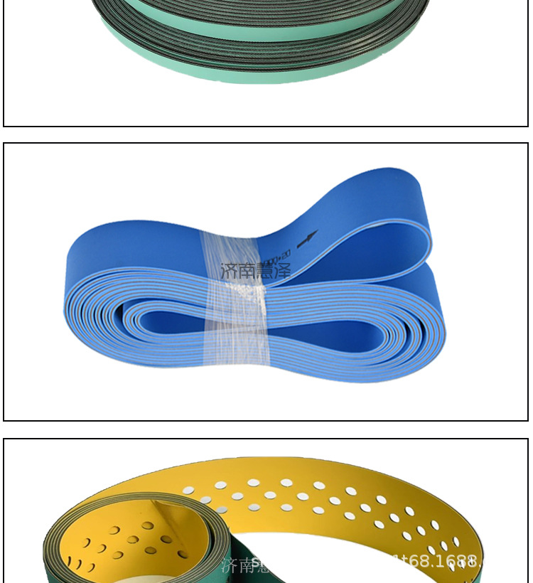 Nylon Flat Belt Transmission Belt High-Speed Wear-Resistant Nitrile Flat Belt Manufacturer Wholesale Circular Industrial Belt Flat Belt