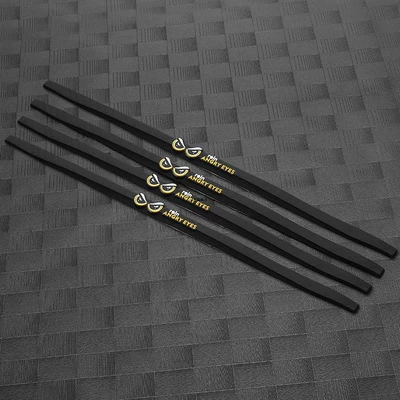 Door Edge Protection Universal – Qapı və bamper qoruyucu zolaqlar - 4-long-strips-white-eyebrows-4-black-strips