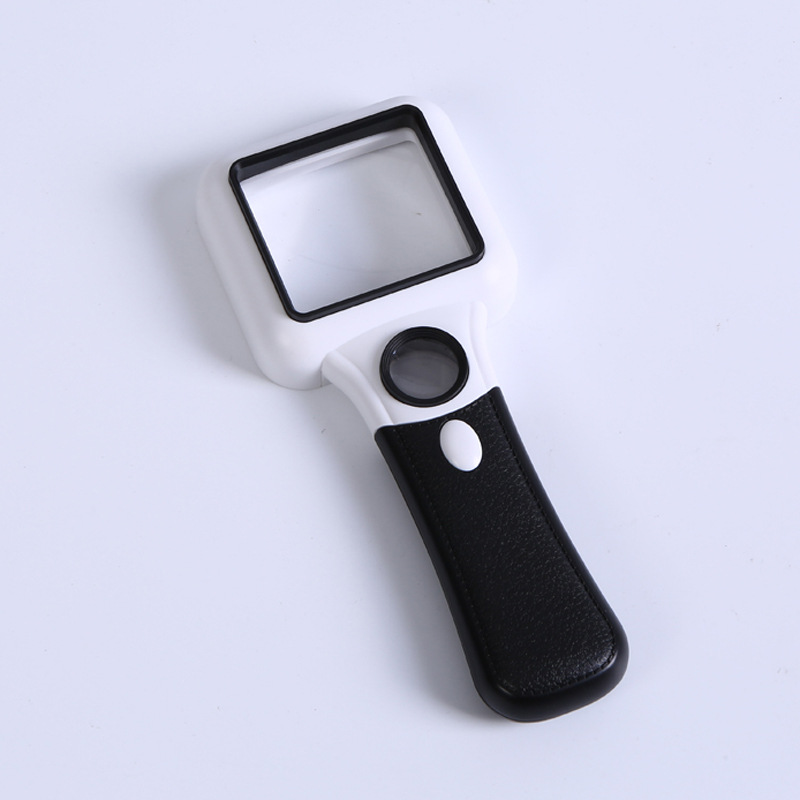 新品爆款带灯手持放大镜高清高倍批发放大镜LED验钞阅读多功能