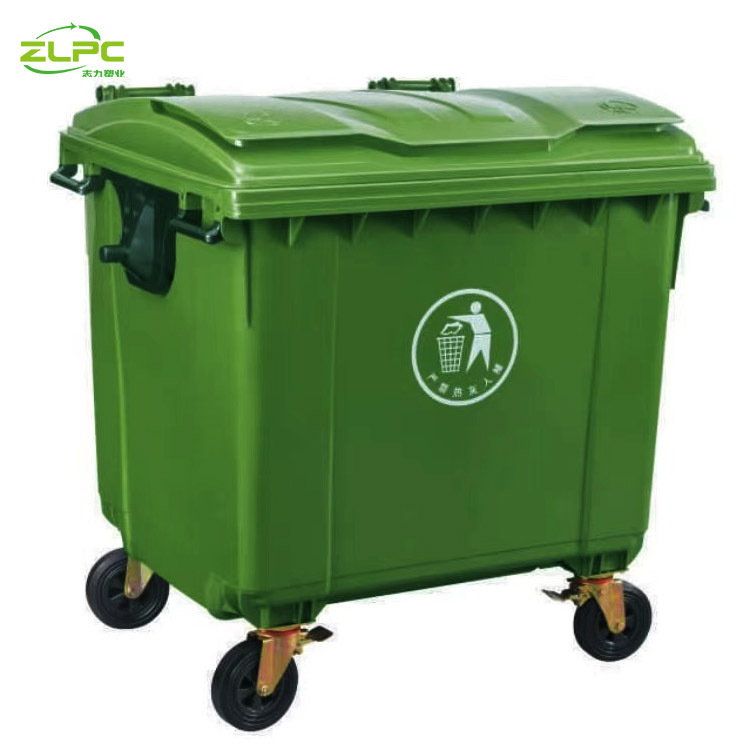1100升垃圾车 医疗废物转运箱垃圾桶黄色 户外手推环卫垃圾车厂家