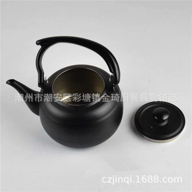 Acero inoxidable alcohol estufa tetera inducción olla hirviendo cafetera fuego directo tetera blanco y negro