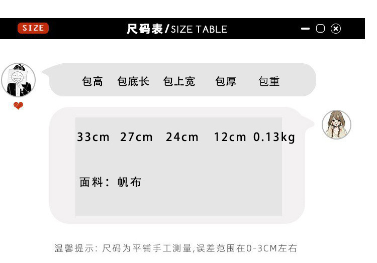 A new large-capacity, creative and funny schoolbag for students in the style of a Japanese-style cute and ugly cartoon anime school details Picture