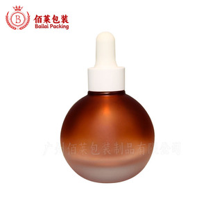 Same style 30ml rice bubble essence oil bottle round stock solution bulb bottle star essence bottle glass bottle