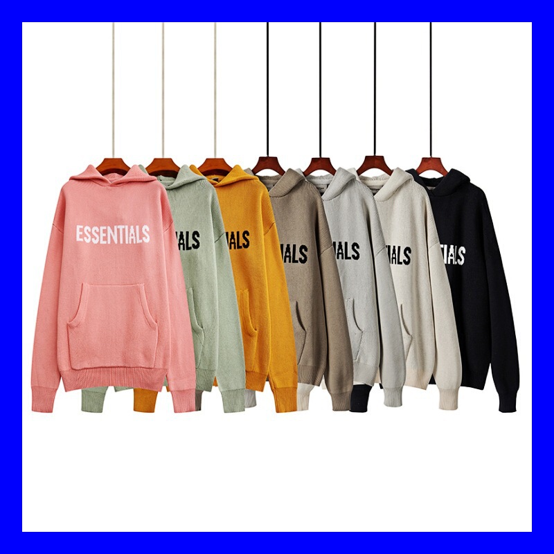 Cross-border wholesale blockbuster essentials hooded sweater fog high street short sleeve lovers sweater coat