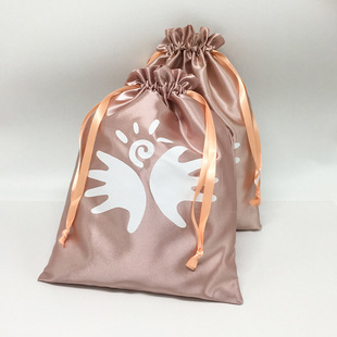 Bundle Storage Bag Satin Spinning Silk Drawstring Bag Ordering LOGO Toy Bag Dust-proof Bag Shoes Bag Drawstring Noured