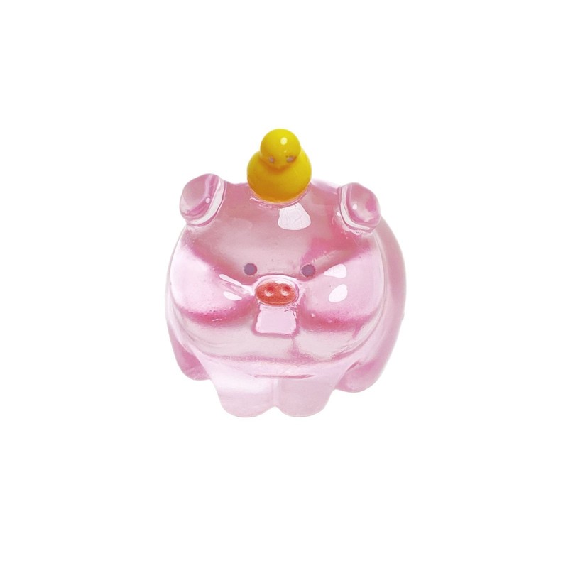 新しいかわいい透明発光スタッキング豚 Douyin dy 樹脂アクセサリー人形かわいいトレンディなブラインドバッグ露店卸売|undefined