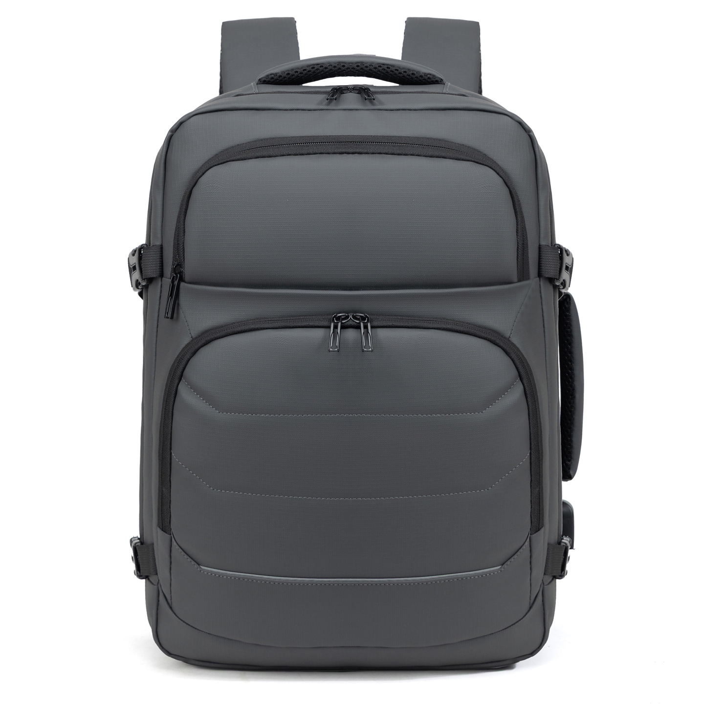 Mochila multifuncional nueva gran capacidad color sólido a prueba de rociadores mochila de computadora de negocios colgar tirón bolsa de viaje