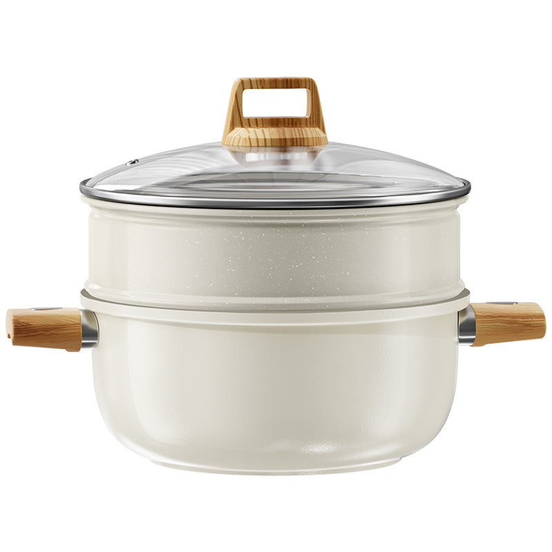 Olla de sopa de cerámica, olla multifuncional para sopa y gachas, olla para estofado doméstico, olla antiadherente, olla para estofado universal para estufa