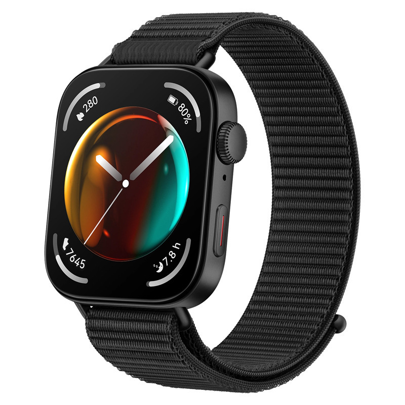 Huawei fit4pro 時計ストラップ HUAWEI fit4/3 メタルヘッド一体型ナイロンループストラップに適しています。|undefined