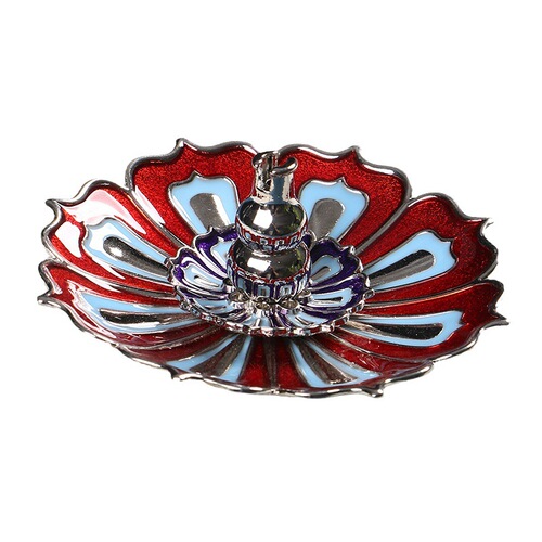 Yingxiangyuan Incense Lotus Incense Plate Cloisonné Lotus Plate Lotus Three Treasures Incense Burner Buddhist Supplies Wholesale