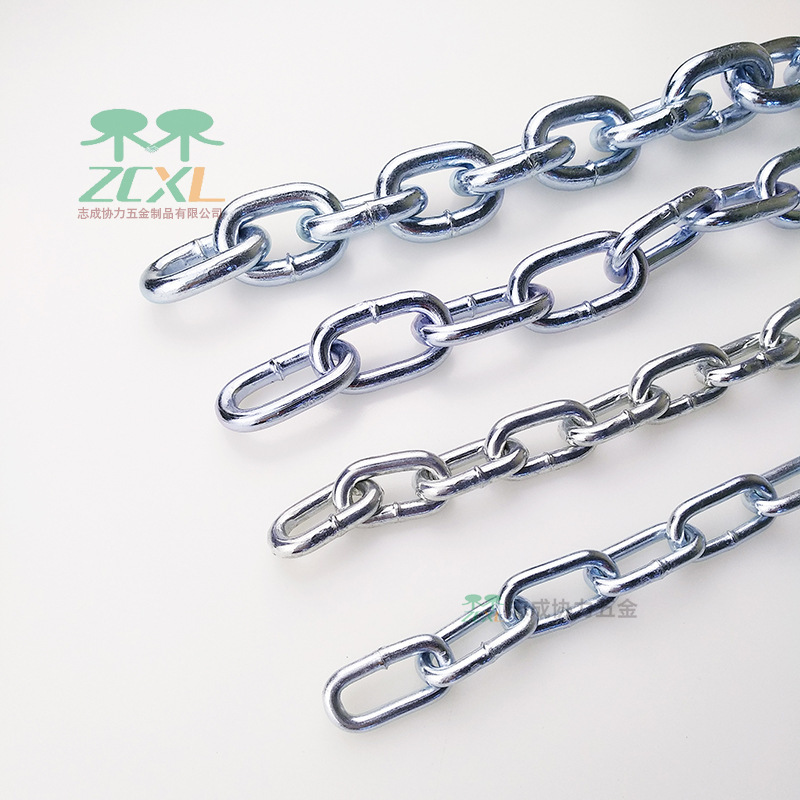 4MM5MM6MM8MM起重链宠物链条灯饰吊链镀锌铁链直环焊口链金属链