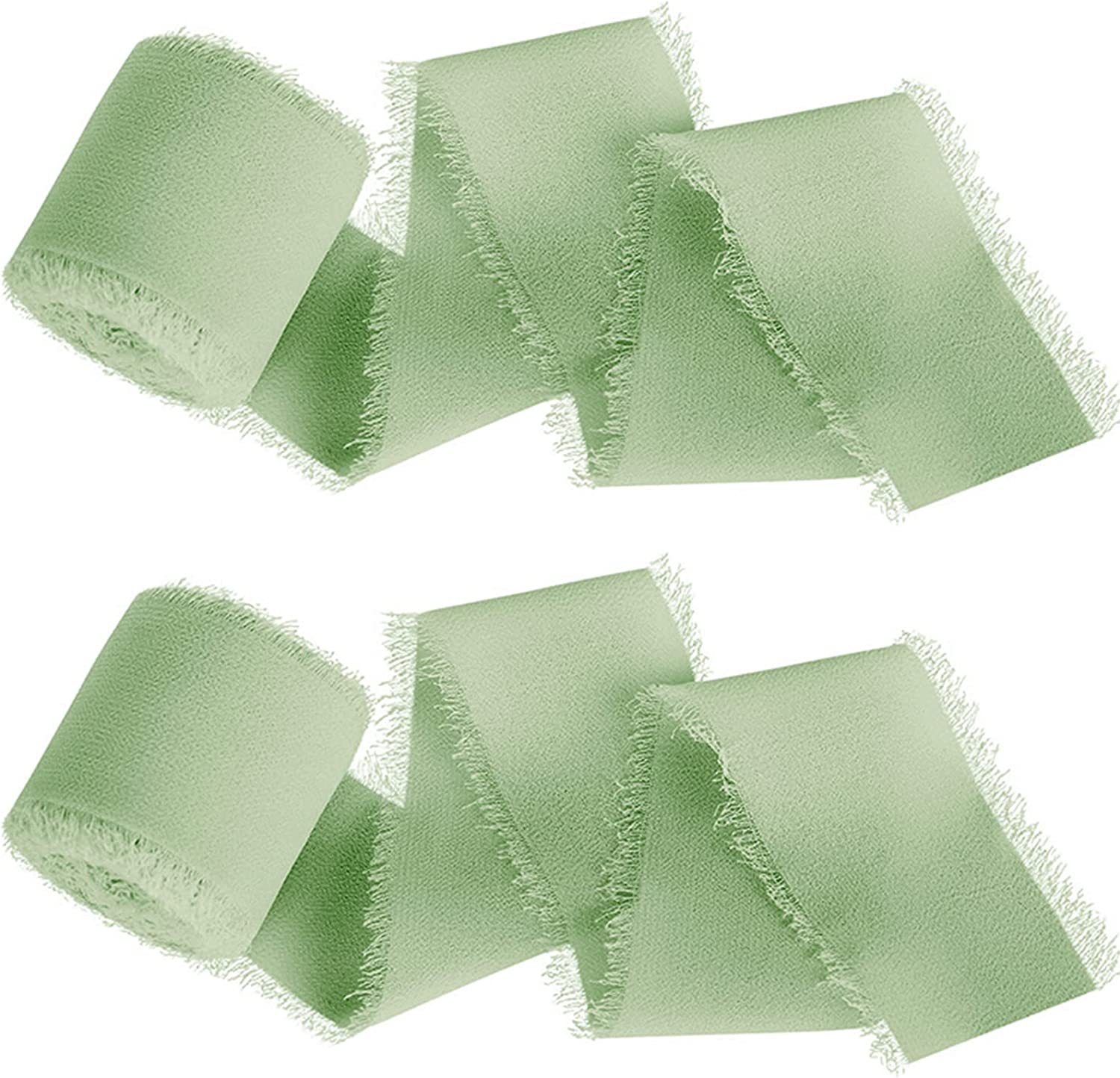 INS deshilachado gasa cinta ramo de la boda borla cinta arco decoración hilo de nieve tira de tela de seda