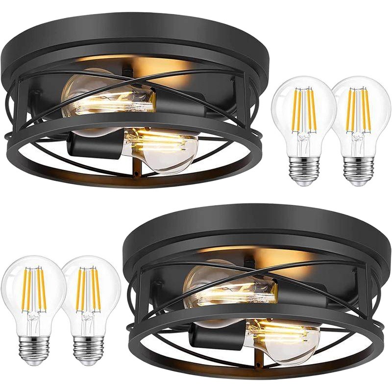 Country retro ceiling light for bedroom