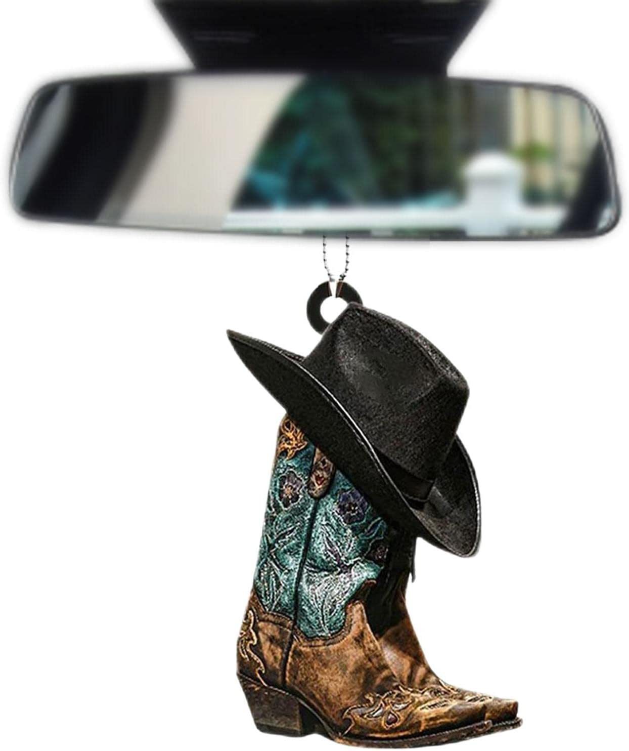 Nuevos productos transfronterizos interesantes para adornos de automóviles botas de vaqueros personalizadas y sombreros para adornos de automóviles planos image 9