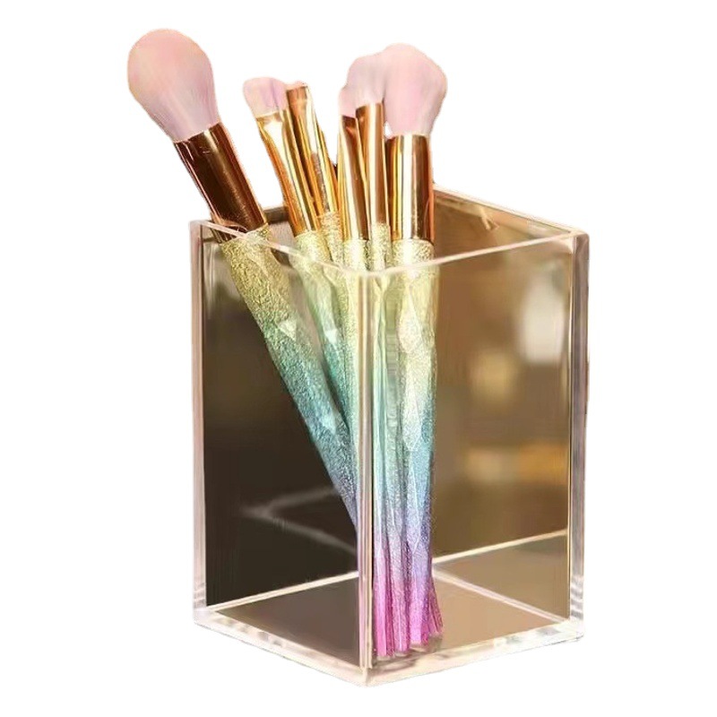 Transparente DIY titular de la pluma titular de almacenamiento de escritorio para estudiantes de gran capacidad titular de la pluma simple al por mayor una rejilla dos rejillas entrega de una pieza