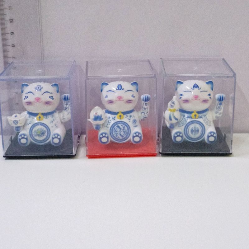 太阳能财神摆件小号太阳能自动摇手汽车装饰摆件年会开业店铺礼品|undefined