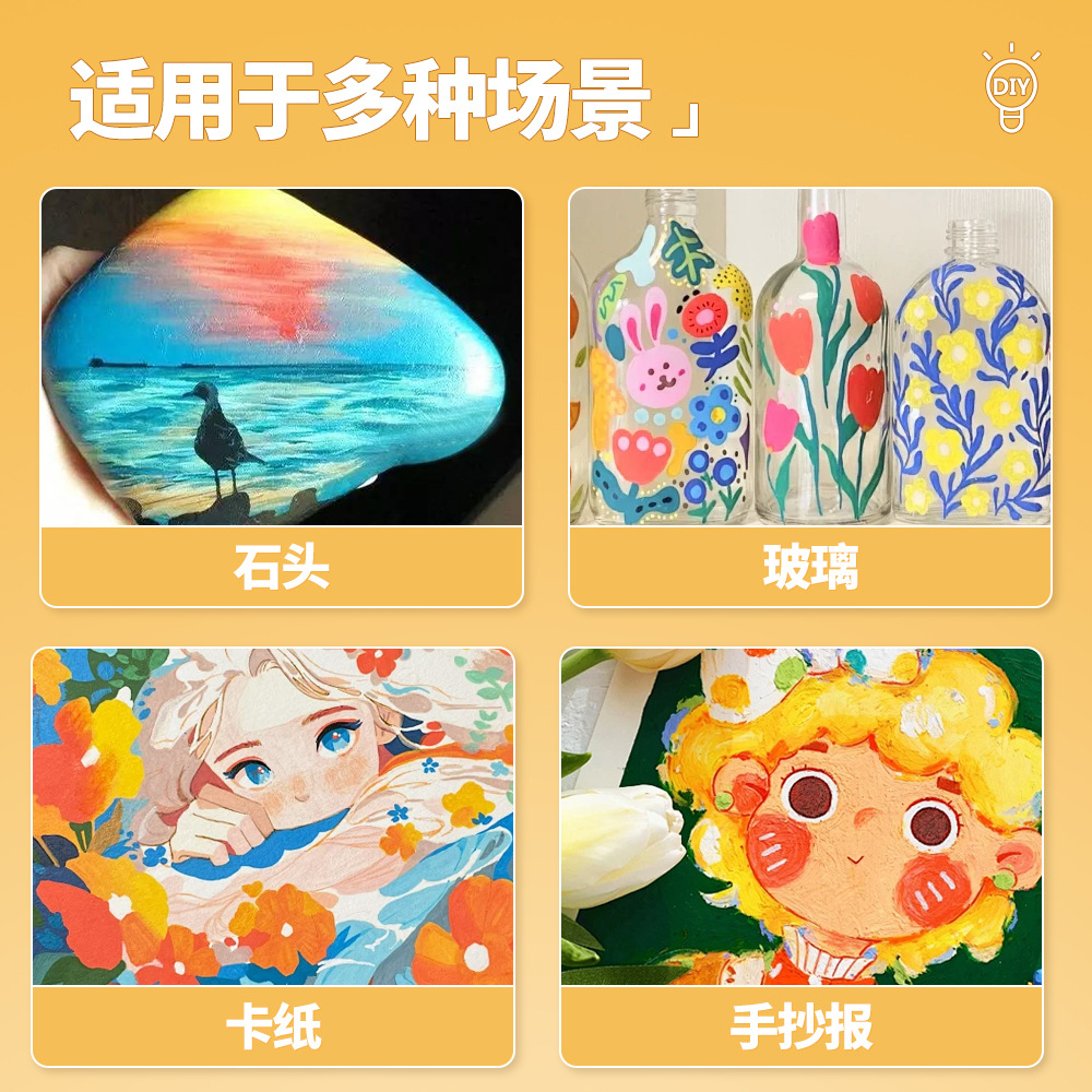 Lápiz acrílico acuoso colorido DIY álbum de fotos tarjeta de felicitación graffiti lápiz de marca a prueba de agua dibujado a mano lápiz de marca de doble cabeza