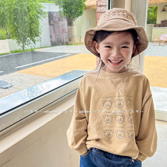 2024 new children's clothing spring clothing children's spring Korean sweatshirt boys T-shirt girls bottoming shirt 122596