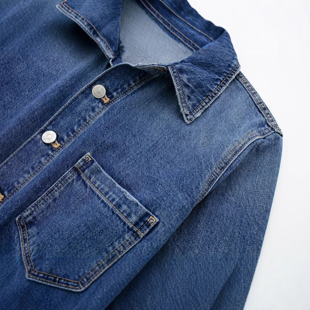 Primavera 2023 nuevo estilo de la calle de las mujeres de moda de la calle moda casual recta Denim mono