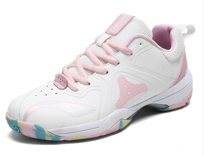 Nuevos zapatos de bádminton transfronterizos para hombres y mujeres resistentes al desgaste antideslizante zapatos deportivos de pareja respirables zapatos de tenis de mesa juveniles