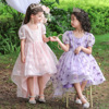 Children's evening dress, wedding dress, small princess costume, noble cut