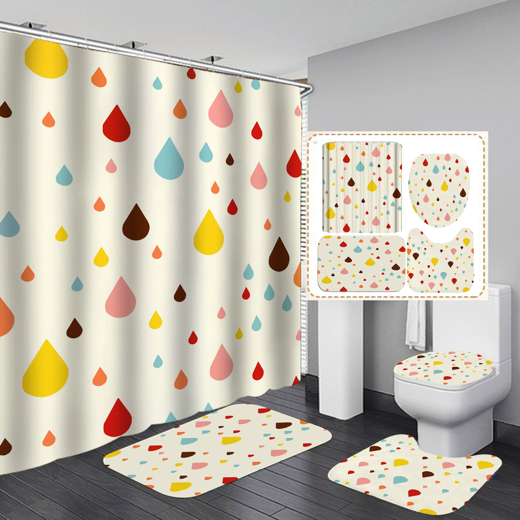 (Cross-border trading), curtain, waterproof set for hotel, American style, simple and elegant design