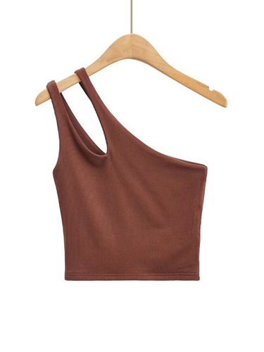  Summer New Arrival: European and American Style Short, Sexy Off-Shoulder & Backless Slim-Fit Tank Top