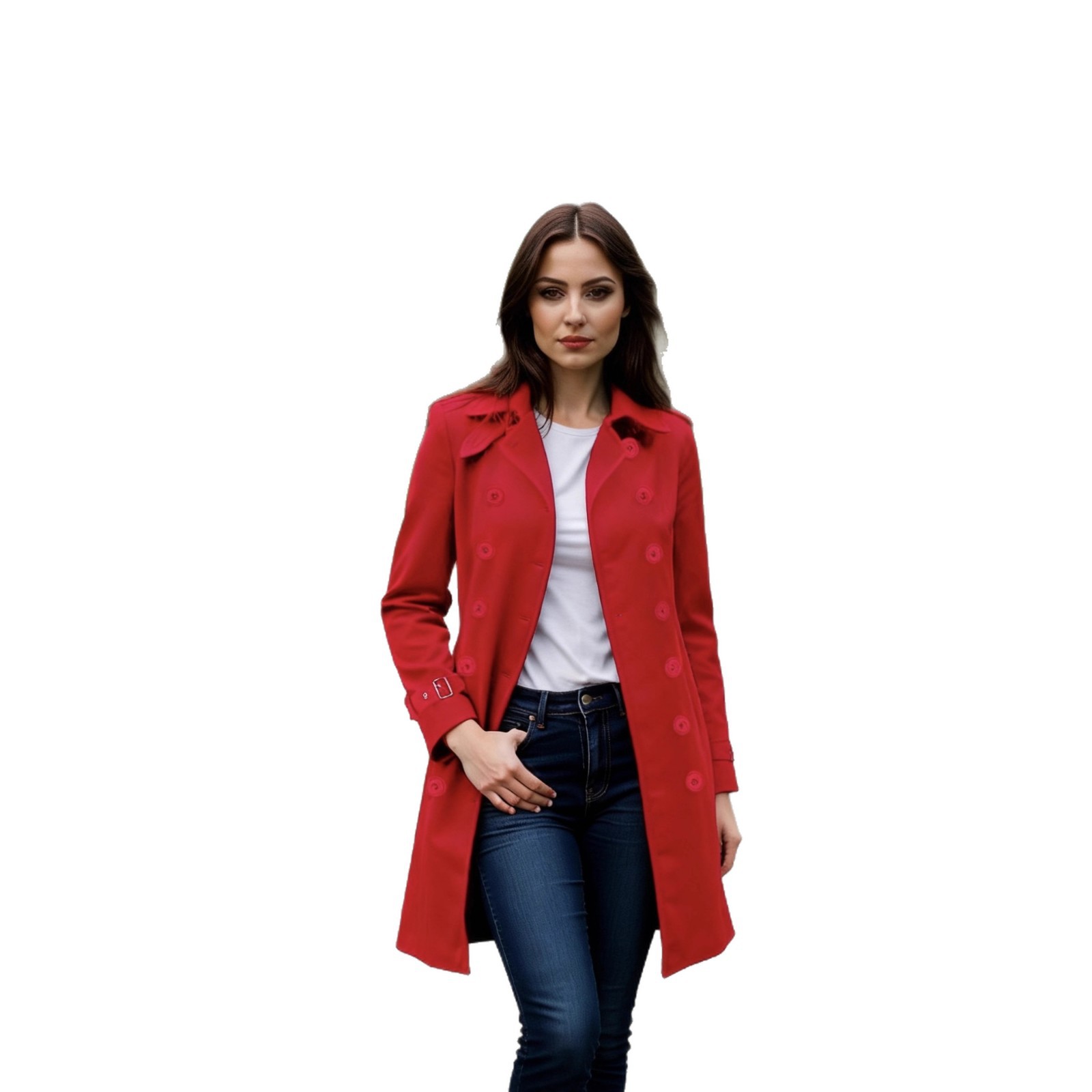 Autumn And Winter New Products Explode Single Woolen Women's Coat Nizi Double-Breasted Jacket_ecoleips.com