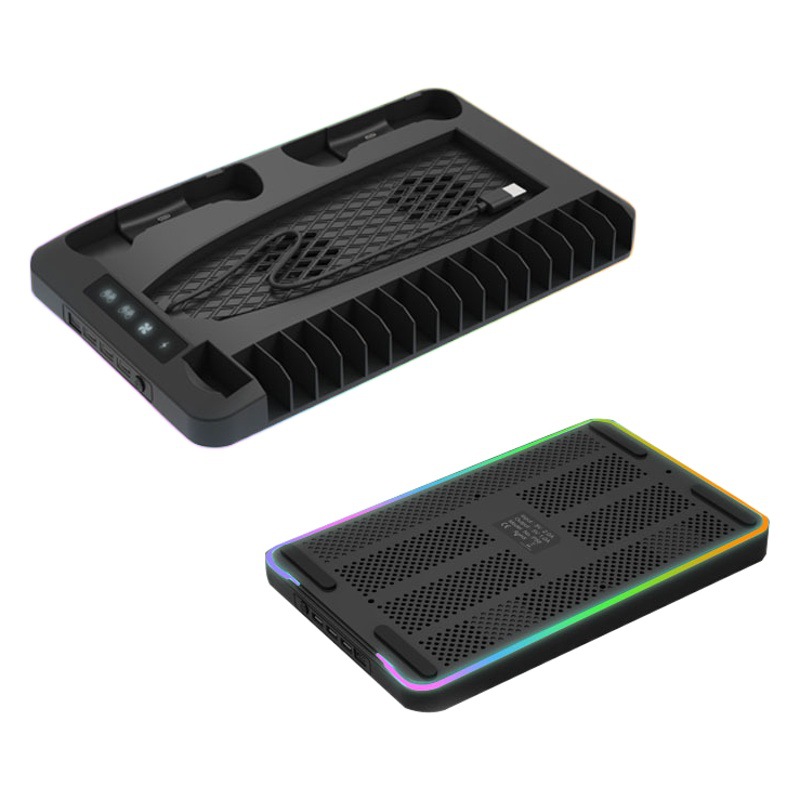 PS5 host slim base de enfriamiento mango PS5 multifuncional base de carga disco de juego soporte de almacenamiento de auriculares