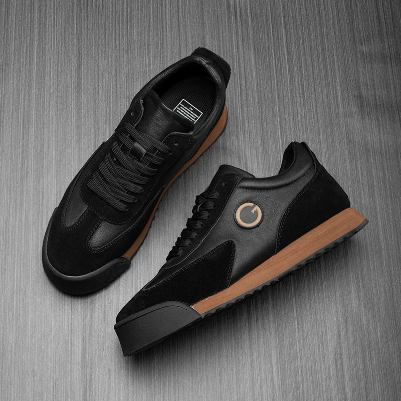 Прямые поставки с фабрики, популярная матовая воловья кожа, подходящая по цвету, аргановая Спортивная повседневная модная универсальная обувь с хлопковой подкладкой, цельная доставка