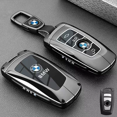 Special Bmw Key Cover 3 Series 320/325Li Old Model 5 Series 520/525Li 7 Series X3X5 Car Bag Buckle Shell for Men (Car key bag) - vinyl-bmw-model-b-piano-blackcar-logo-trapezoidal-buckle