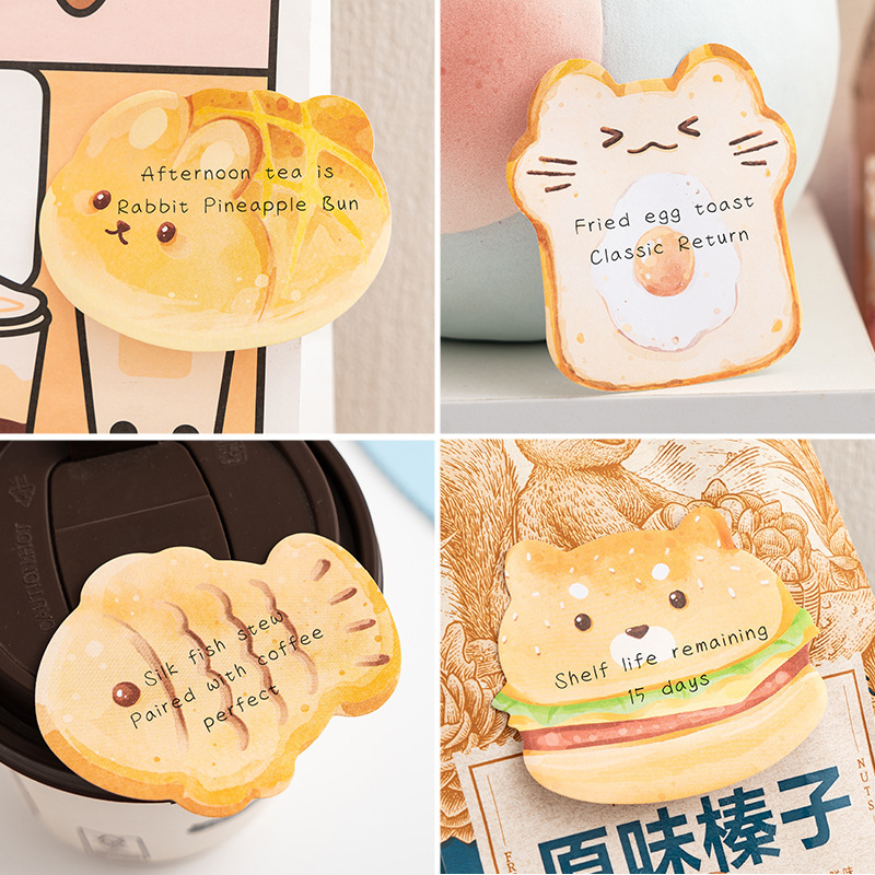 Adorable dibujos animados de forma alienígena pasteles de pan gourmet serie de contabilidad de mano material de decoración pasteles de segunda nota de mensaje