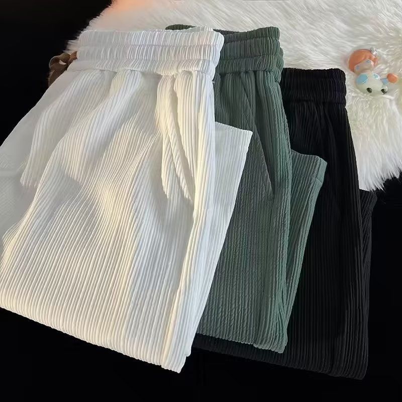 Ice Silk Casual Shorts Men's Summer Thin American Style Trendy Quick-drying Sports Loose plus size Beach Shorts