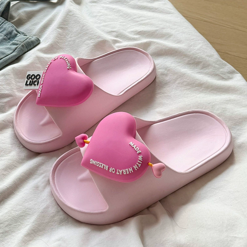 Женские тапочки Love, летняя верхняя одежда, женские тапочки, новые тапочки из ЭВА, домашние сандалии на мягкой подошве, мужские сандалии, женские сандалии
