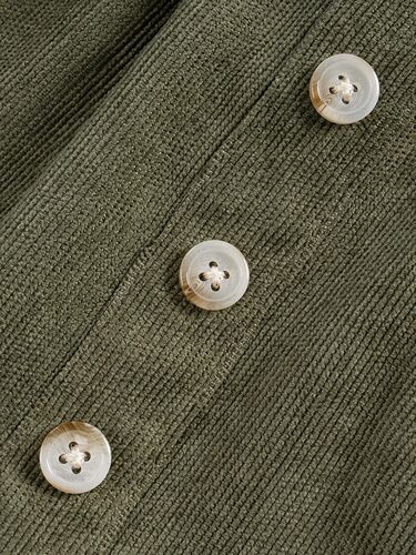 2024 Trendy Spring Girls' Semi-Body Skirt in Corduroy Solid Color with Bow Blouse Button, Stylish Baby Girls' Short Skirt