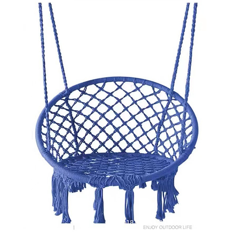 Mecedora columpio Boss para negocios, ocio y reuniones, uso interior o balcón, asiento azul